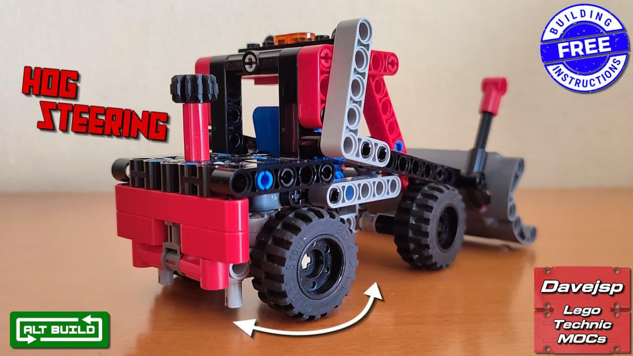 Lego Technic 42084 Bucket Loader MOC - FREE Building Instructions