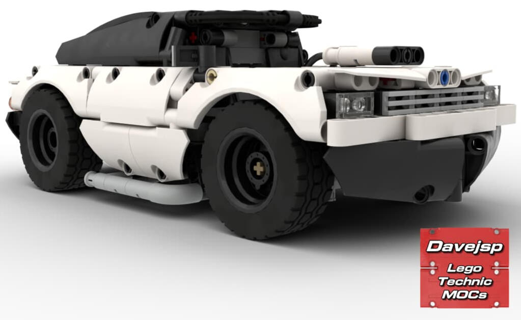 Lego Technic RC Compact Muscle Car MOC - FREE building instructions