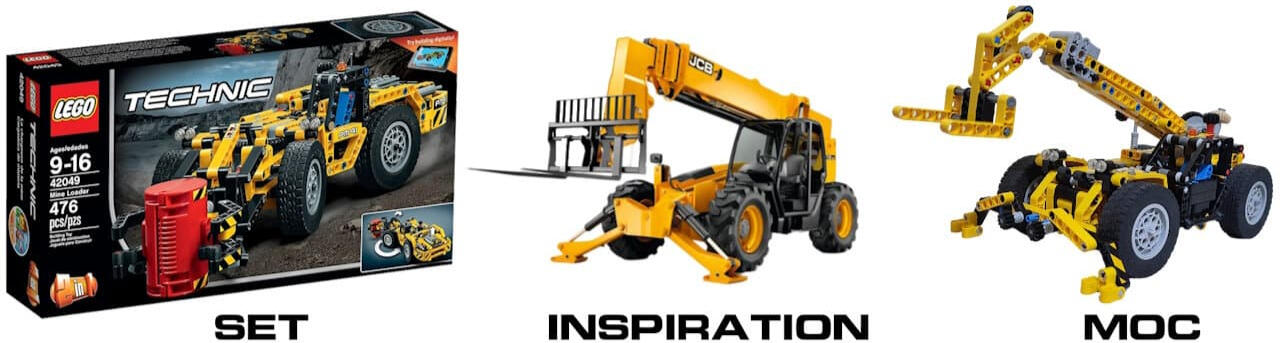 Lego Technic 42049 Telehandler MOC - Premium Building Instructions