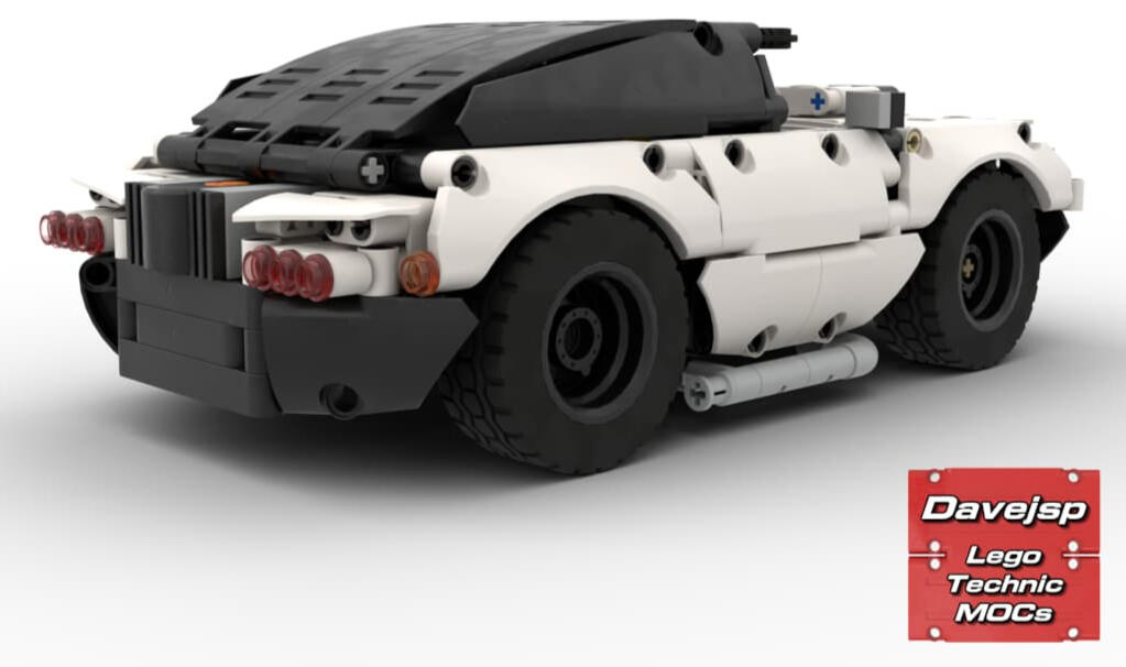 Lego Technic RC Compact Muscle Car MOC - FREE building instructions