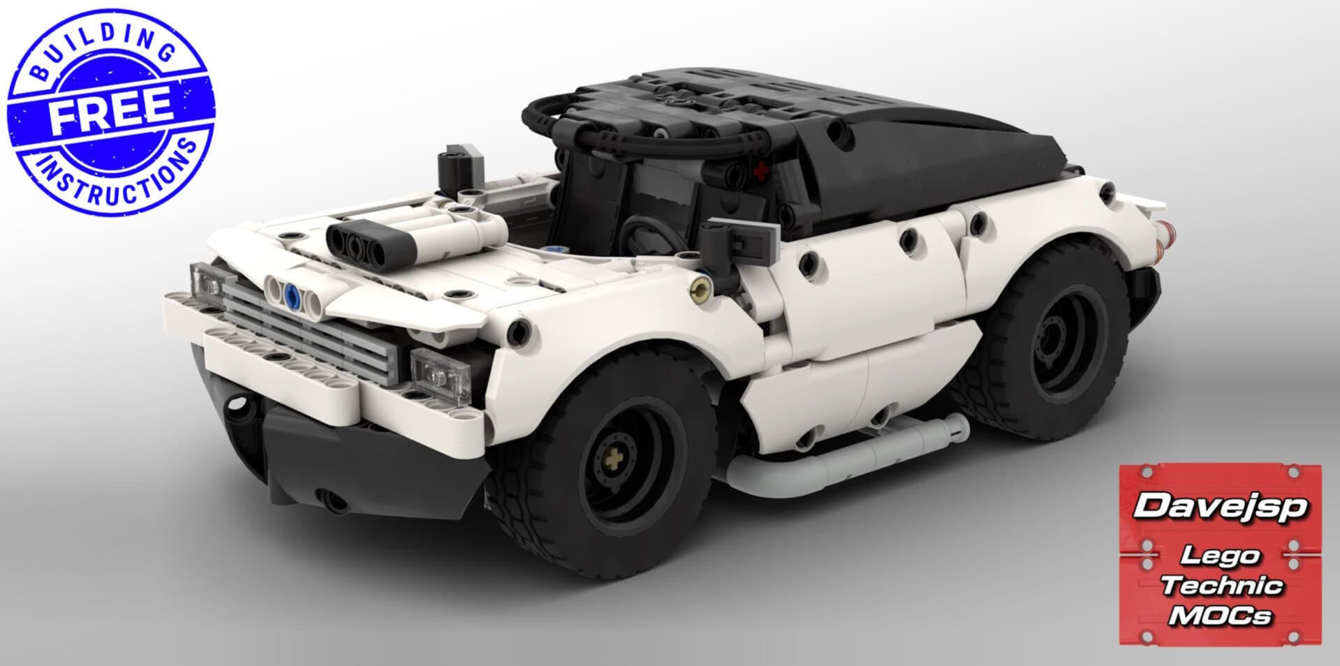 Lego Technic RC Compact Muscle Car MOC - FREE building instructions Lego Technic RC Compact Muscle Car MOC - FREE building instructions