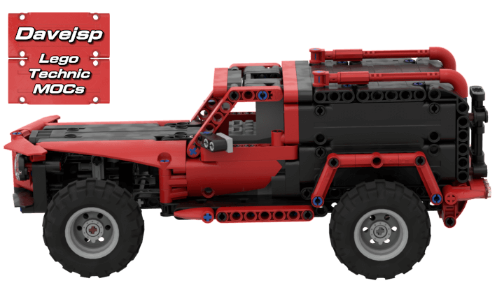 Lego Technic Red Arrow RC SUV MOC - FREE Building Instructions