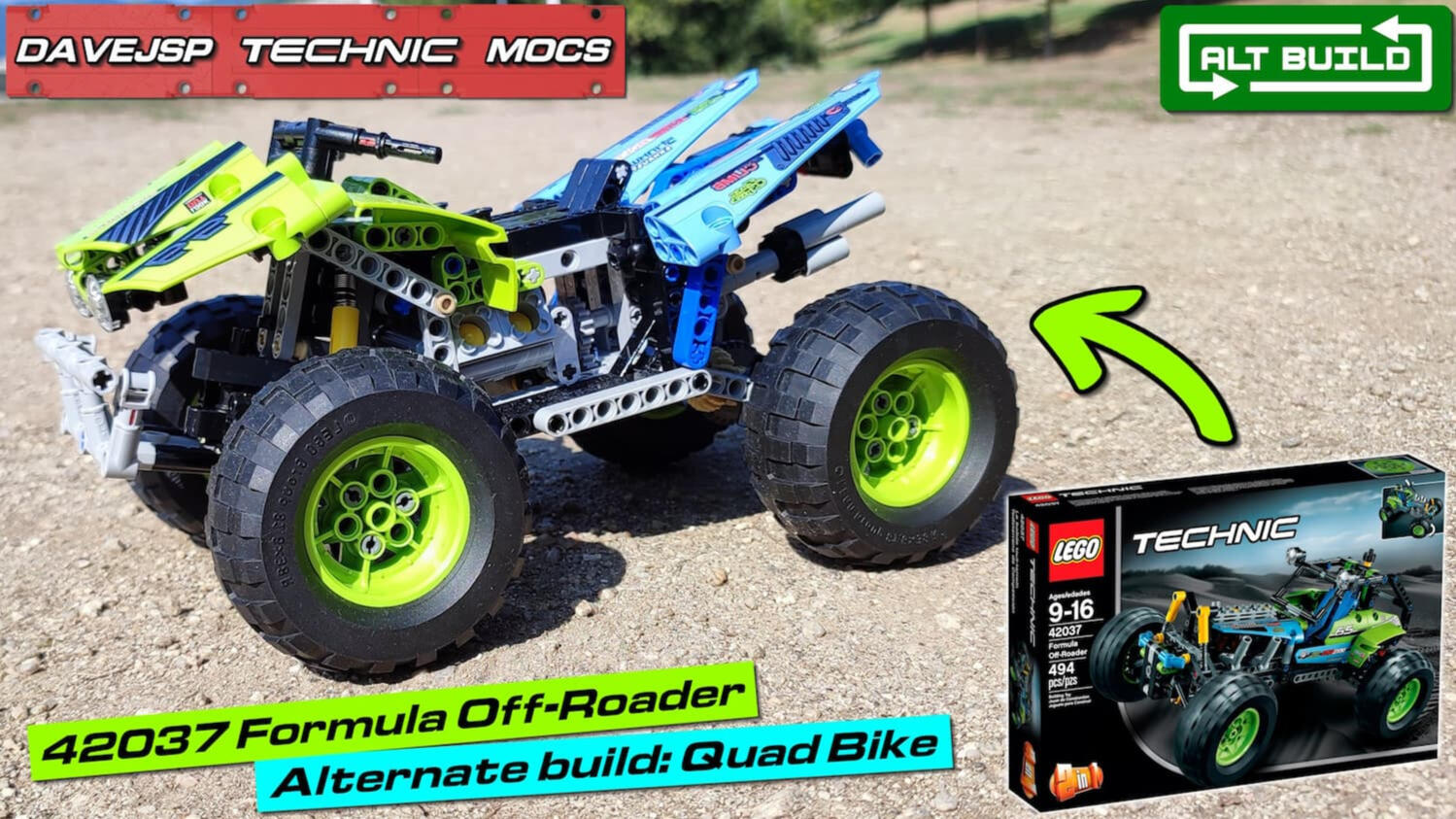 Lego Technic 42037 Quad Bike MOC - Premium Building Instructions