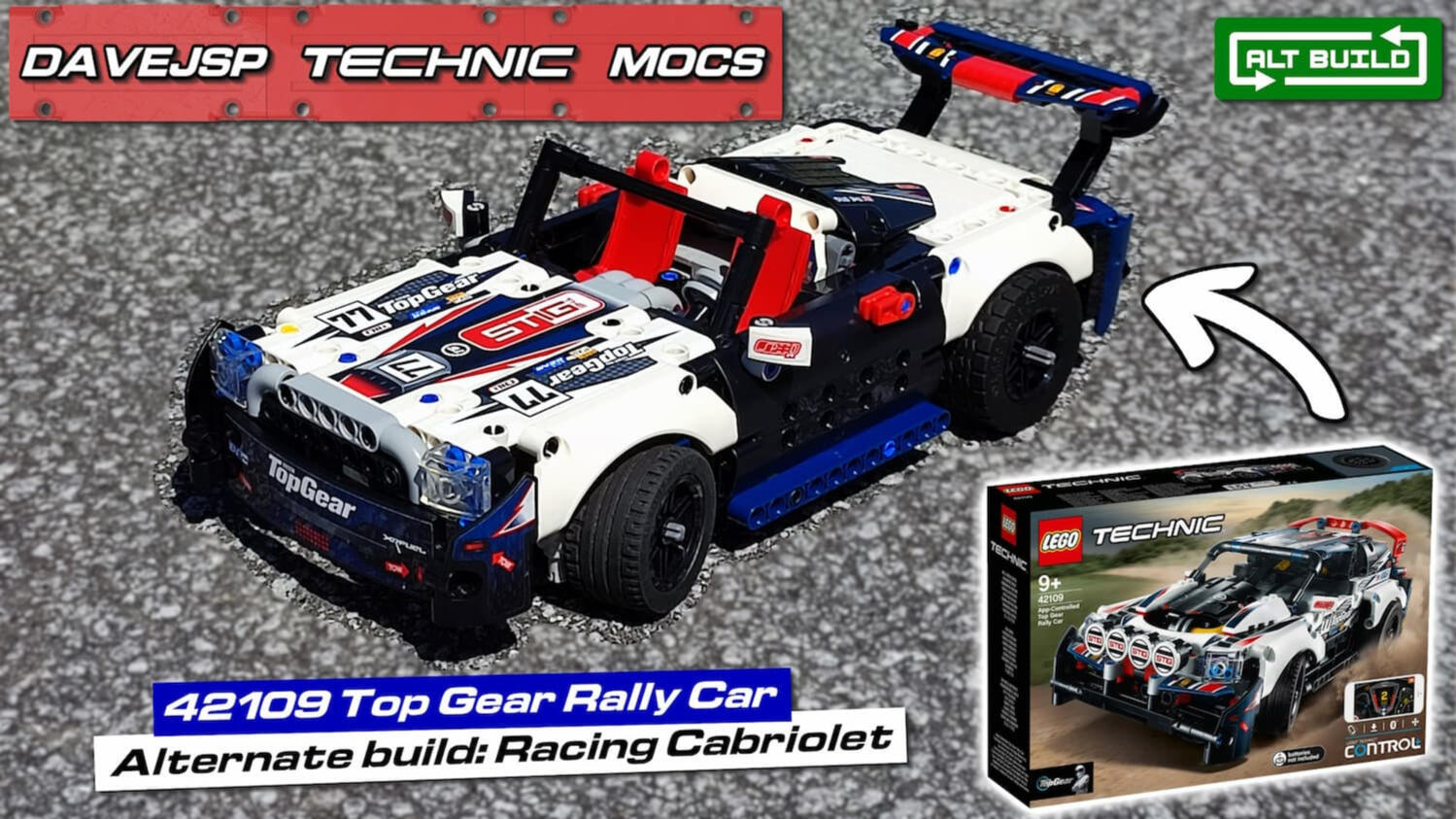 Lego Technic 42109 Racing Cabriolet MOC - Premium Building Instructions