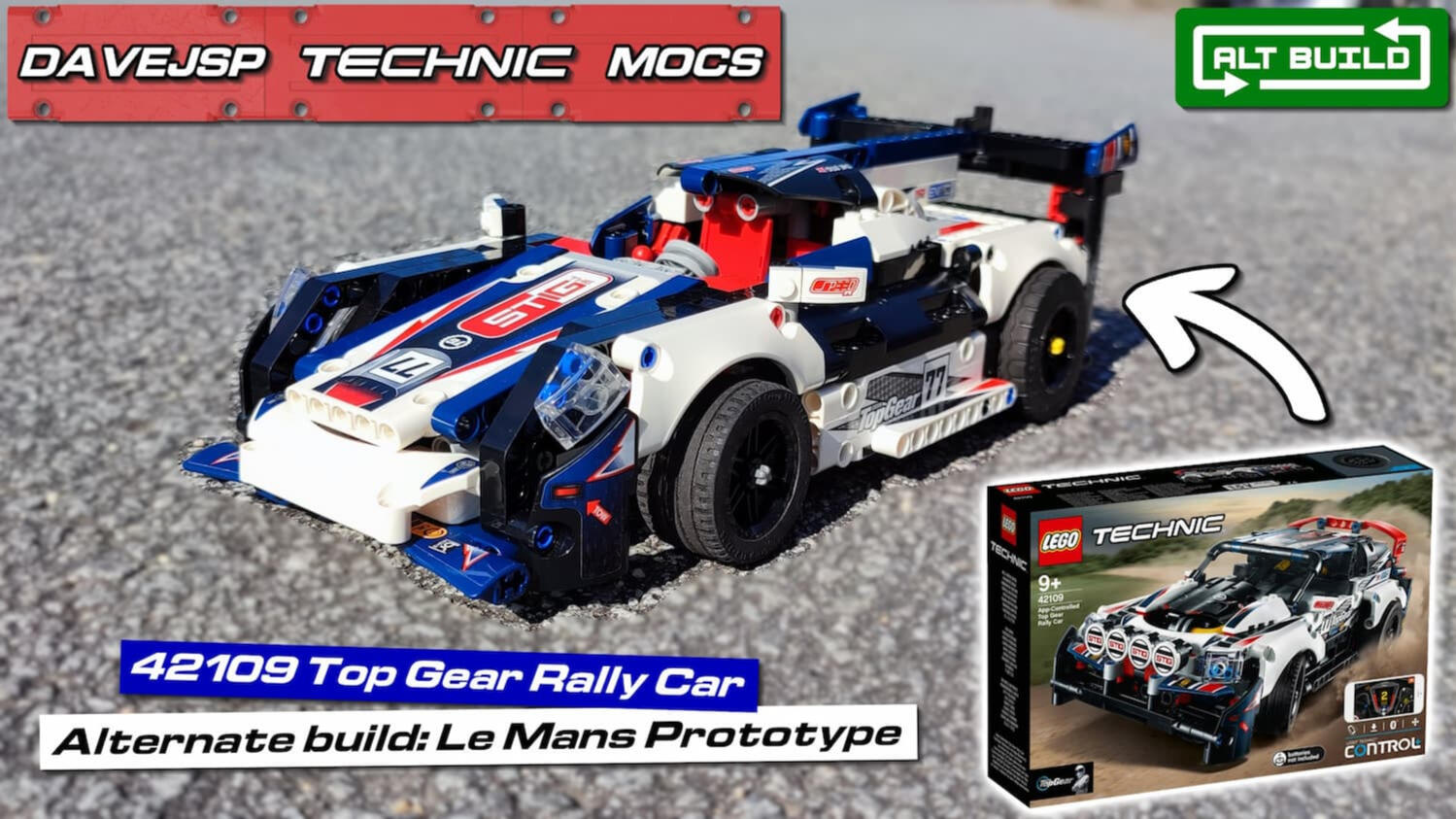Lego Technic 42109 Le Mans Prototype MOC - Premium Building Instructions