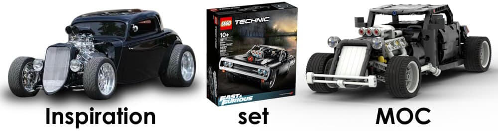 Lego Technic 42111 Hot Rod MOC - Premium Building Instructions