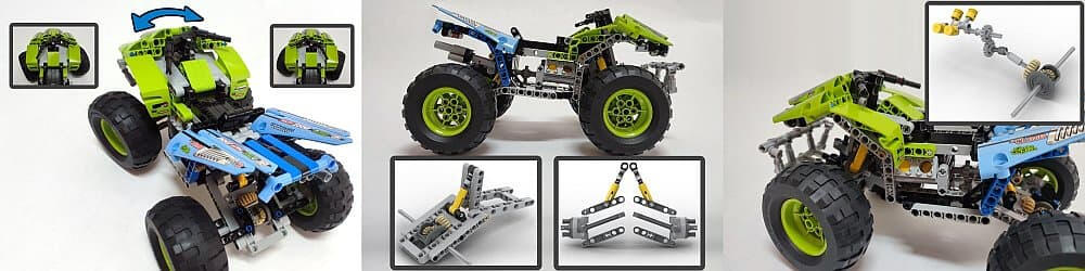 Lego Technic 42037 Quad Bike MOC - Premium Building Instructions