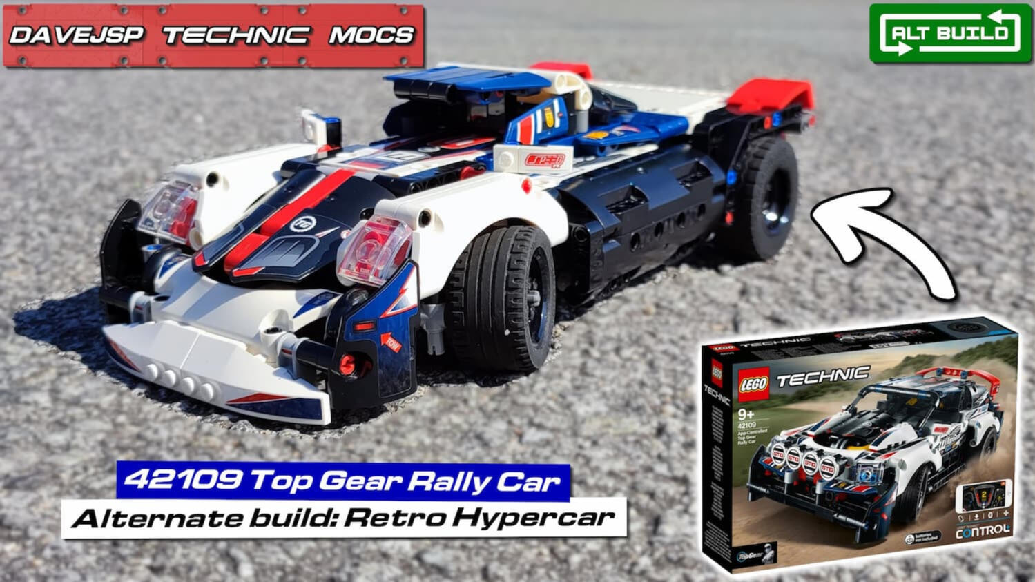 Lego Technic 42109 Retro Hypercar MOC - Premium Building Instructions