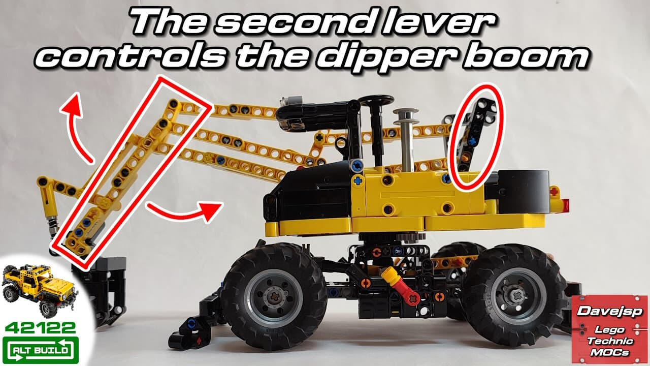 Lego Technic 42122 Compact Wheeled Excavator MOC - Premium Building Instructions