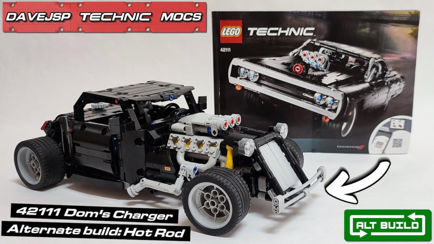 Lego Technic 42111 Hot Rod MOC - Premium Building Instructions