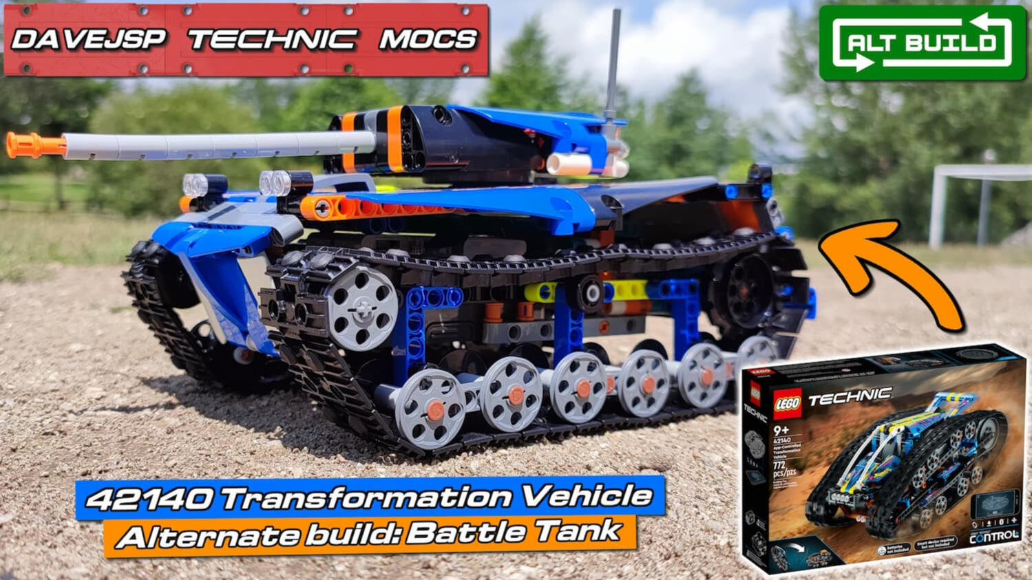 Lego Technic 42140 Battle Tank MOC - Premium Building Instructions