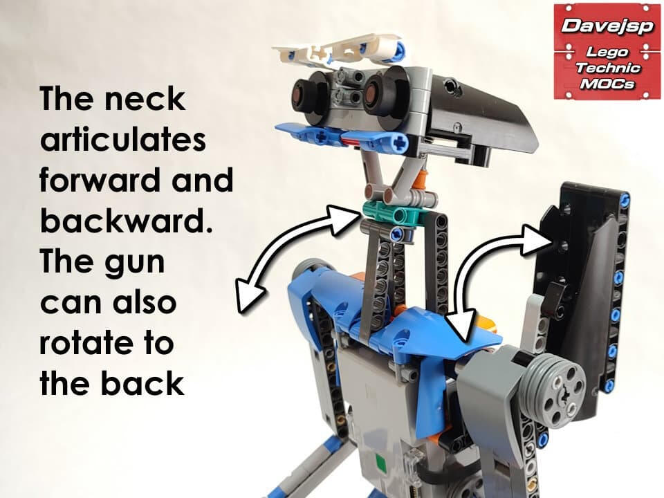 Lego Technic 42140 Johnny 5 robot MOC - Premium Building Instructions