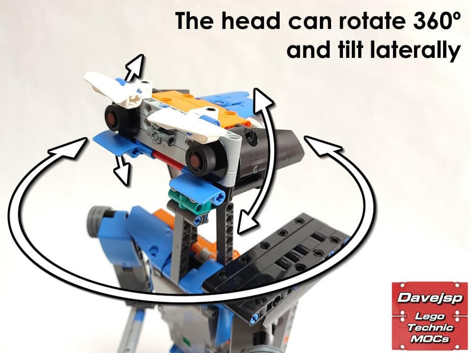 Lego Technic 42140 Johnny 5 robot MOC - Premium Building Instructions