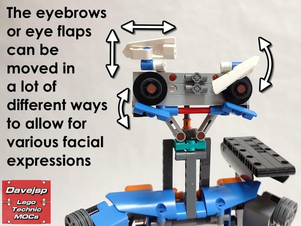 Lego Technic 42140 Johnny 5 robot MOC - Premium Building Instructions