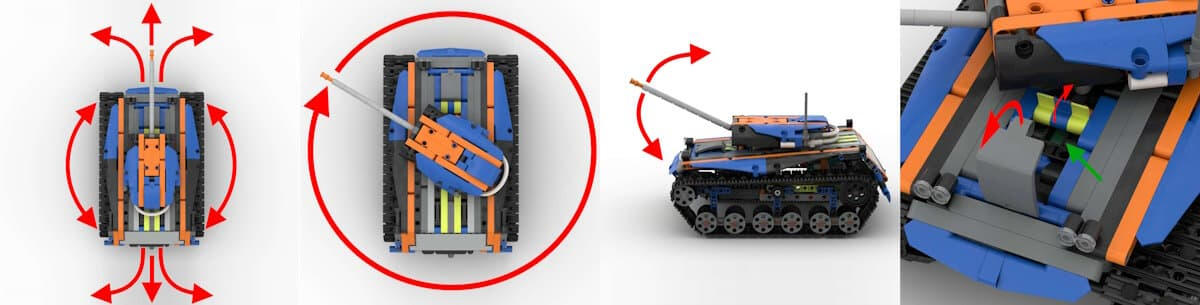 Lego Technic 42140 Battle Tank MOC - Premium Building Instructions Lego Technic 42140 Battle Tank MOC - Premium Building Instructions