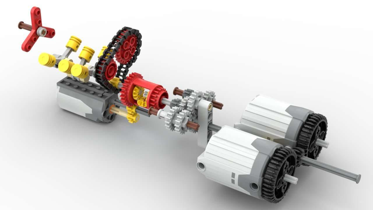 Lego Technic RC Black Roadster MOC - FREE Building Instructions