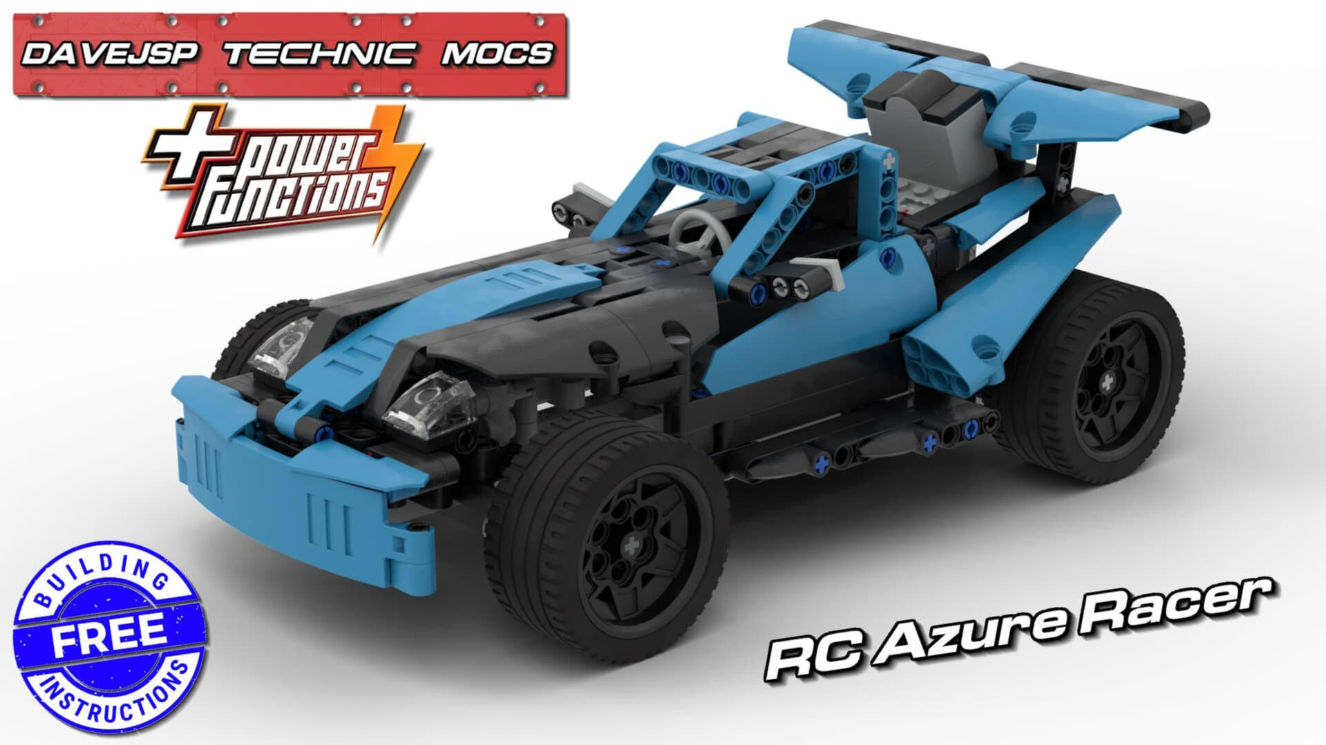 Lego Technic RC Azure Racer MOC - FREE Building Instructions