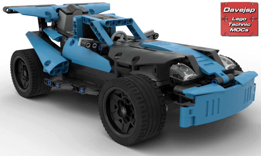 Lego Technic RC Azure Racer MOC - FREE Building Instructions