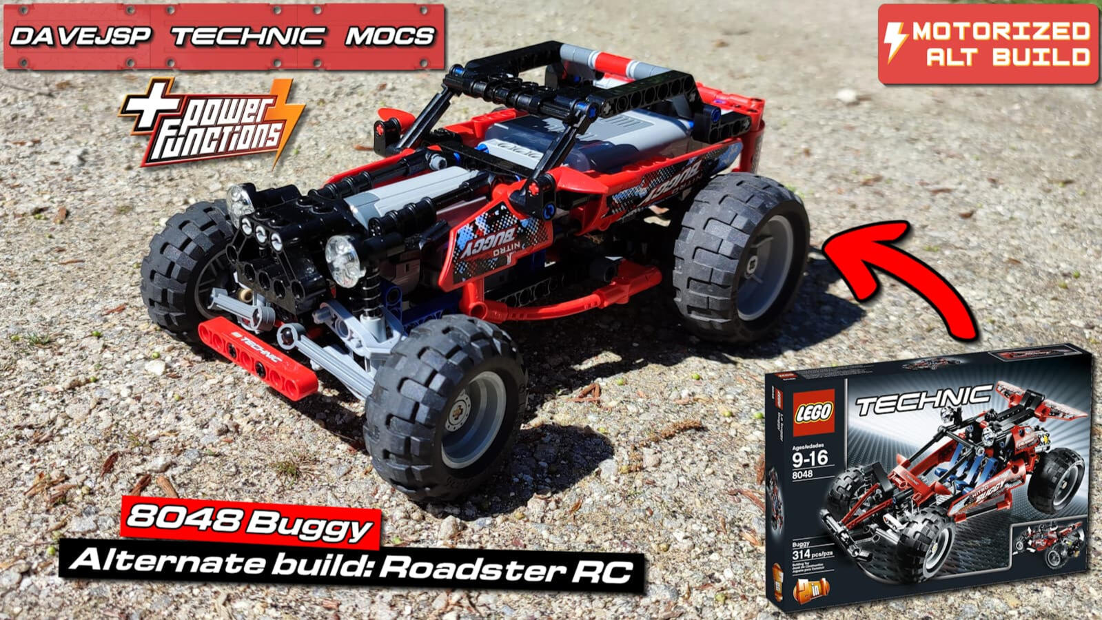 Lego Technic 8048 RC Roadster MOC - Premium Building Instructions