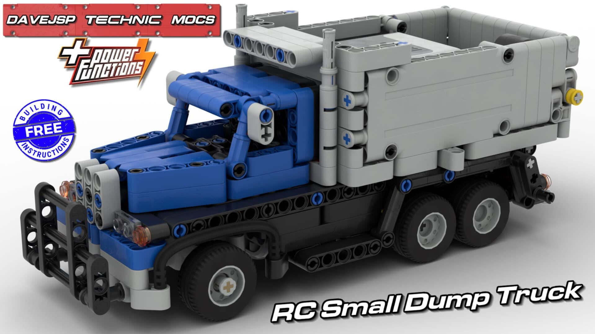 Lego Technic RC Small Dump Truck MOC - FREE Building Instructions
