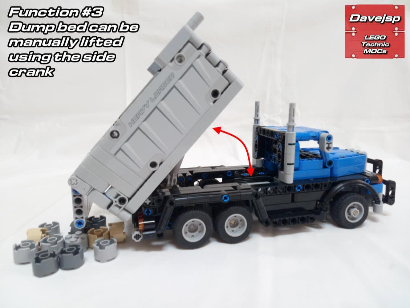 Lego Technic RC Small Dump Truck MOC - FREE Building Instructions