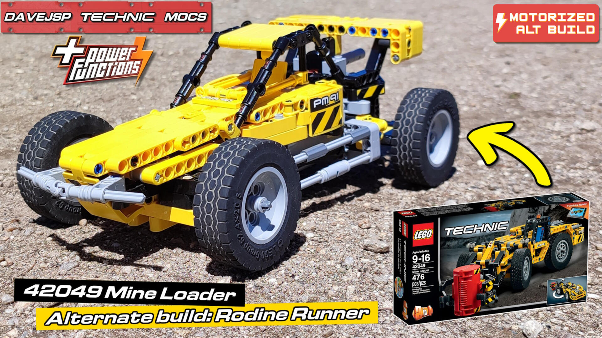 Lego Technic 42049 RC Rodine Runner MOC - Premium Building Instructions