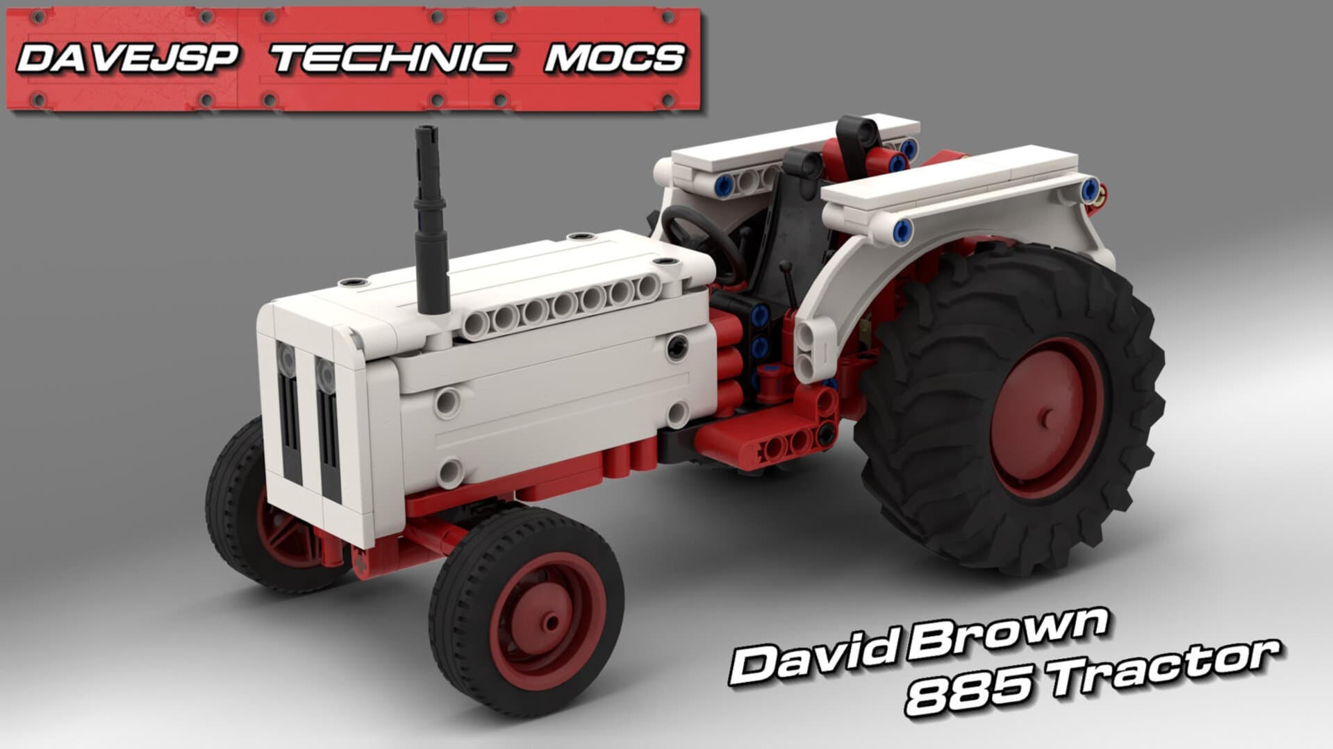 Lego Technic David Brown 885 Tractor MOC - Premium Building Instructions